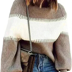 Knit Sweater Long Sleeve Turtleneck